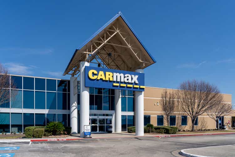 A CarMax office building in Houston, TX, USA.