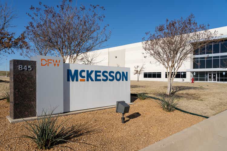 McKesson Specialty Pharmacy warehouse in Irving, Texas, USA.