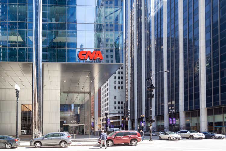 CNA headquarters building in Chicago.