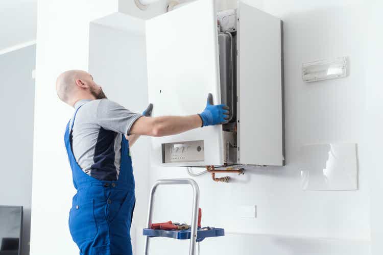 Professional boiler service at home