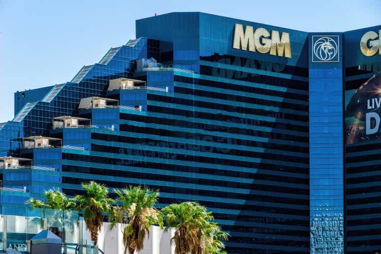 Las Vegas -nauhan MGM Grand Casino -näkymät MGM Grand Casino' data-id='1412424023' data-type='getty-image