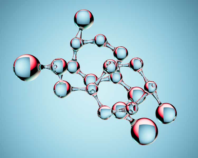 Molecular structure of glass