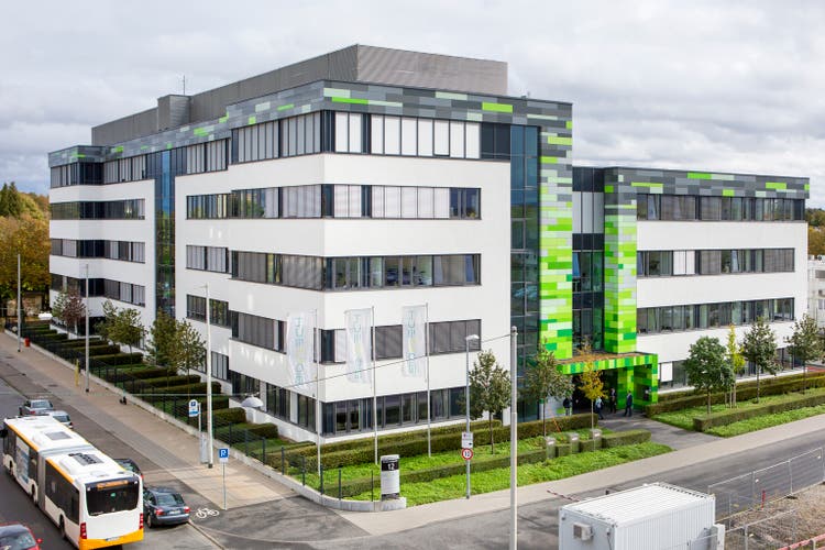 Facade of German biotechnology company Biontech, Mainz