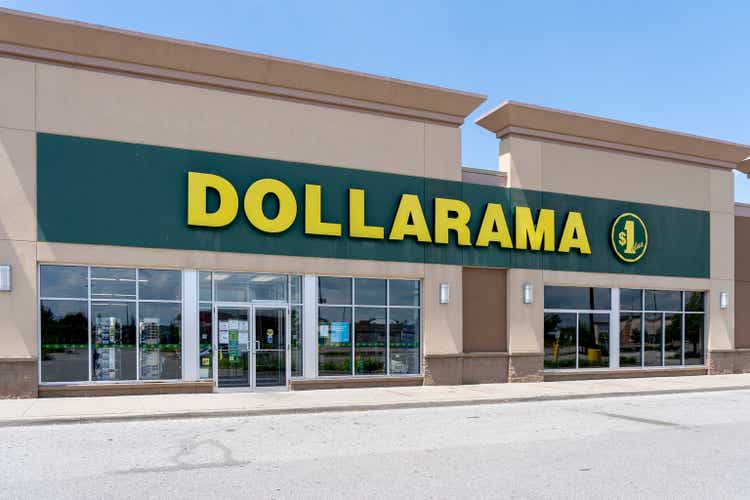 A Dollarama store in Oshawa, Ontario, Canada