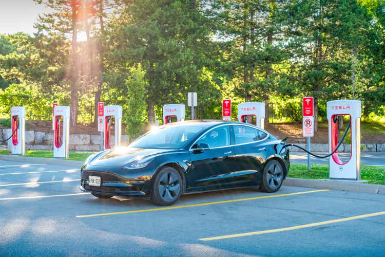 Tesla Charging Station Supercharger