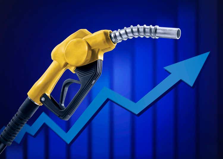 Concept Rising Price of Gas