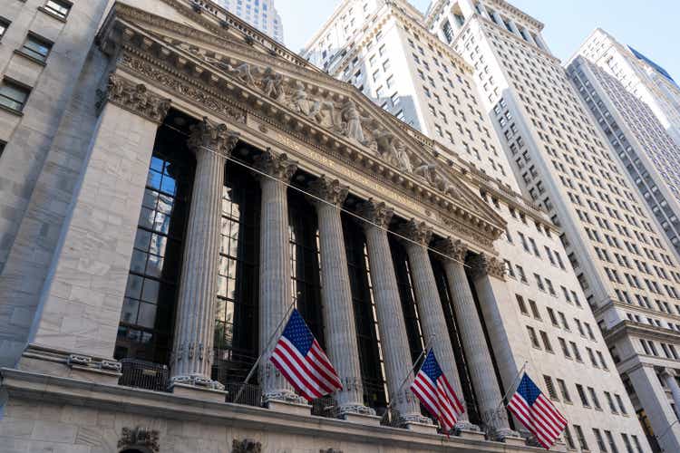 New York Stock Exchange at wall street in New York, NY, USA, August 19, 2022