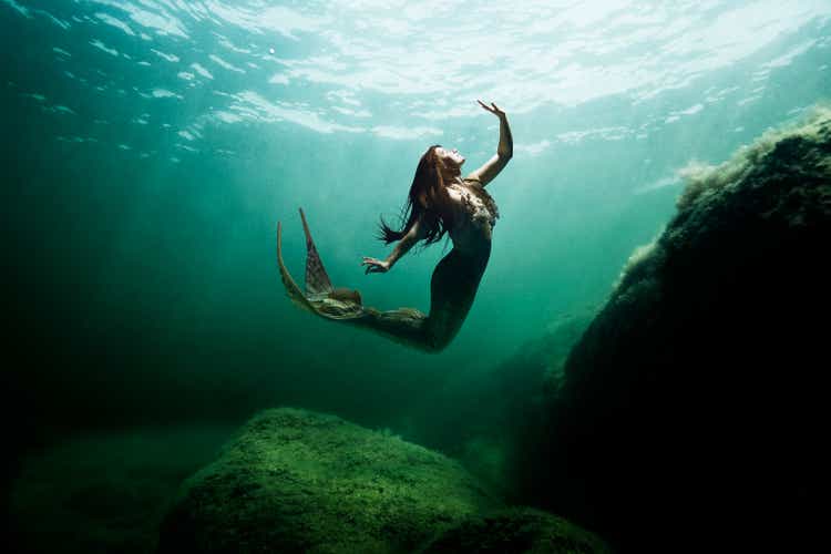 Mermaid in the ocean