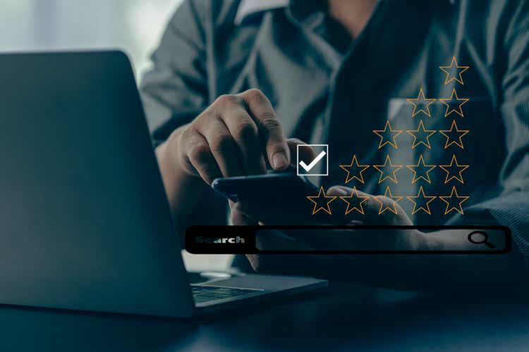 The businessman rated it with a star service experience on the online application. Customer Satisfaction Survey Concept