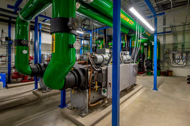 Mechanical Room for Refrigeration Compressors