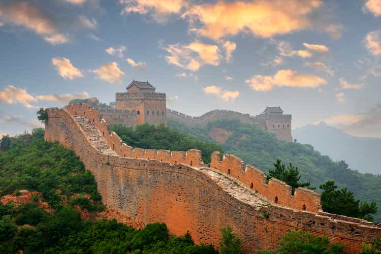 Great Wall of China at the Jinshanling Section