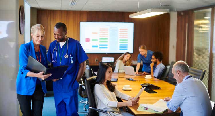 hospital staff meeting