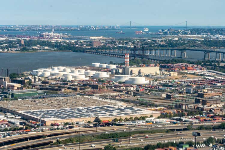Aerial view of Oil Terminal in New Jersey