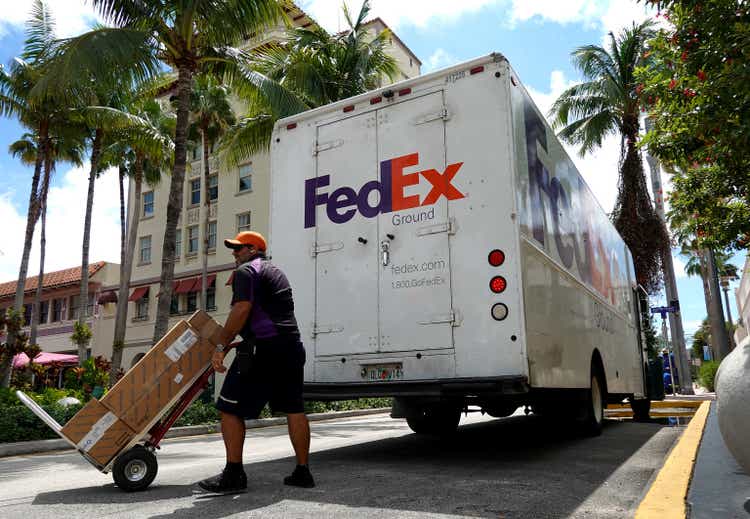Shares Of FedEx Fall 20 Percent As Shipping Giant Reports Drop In Shipping Volumes