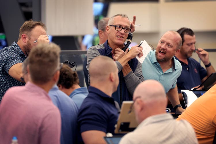 Traders Work On The Floor Of The Chicago Board Options Exchange, As Federal Reserve Prepares To Make Interest Rate Announcement
