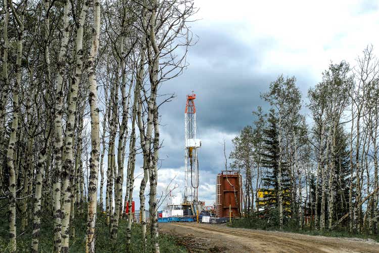 Oil and gas drilling near Calgary, Canada