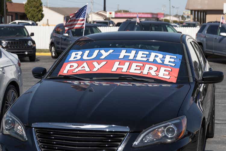 Buy Here Pay Here Used Car Dealer. Many buy here, pay here car dealerships do not require good credit but may track your car if you miss payments.
