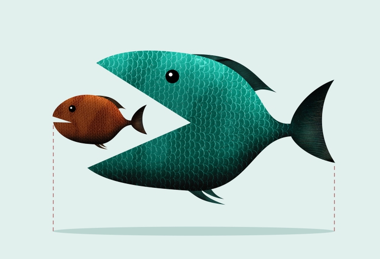 Mergers and acquisitions, business concept.