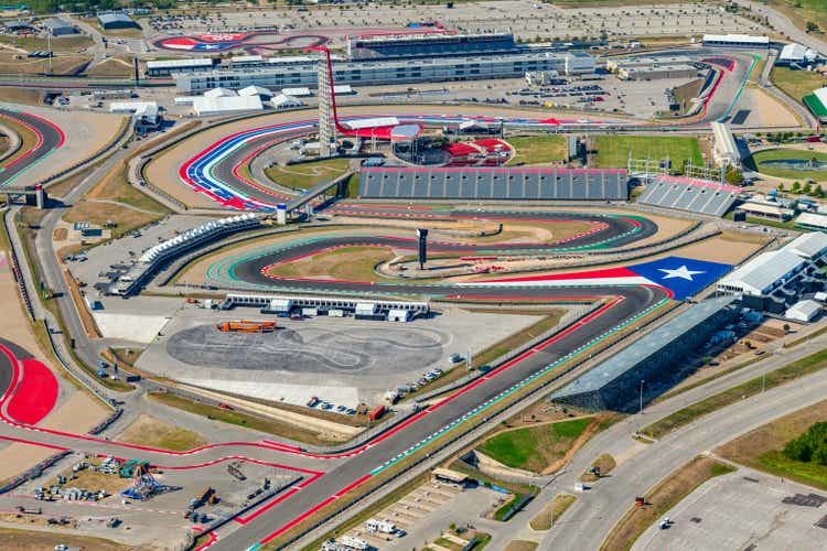 Circuit of the Americas Racetrack Aerial