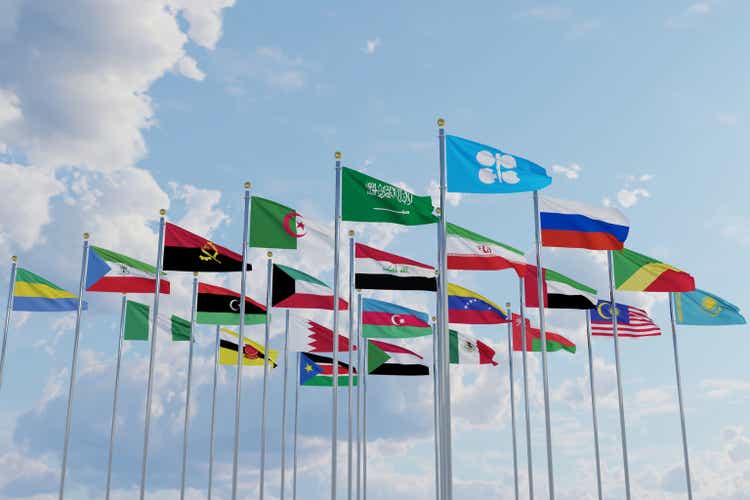Flags of OPEC Plus countries, 23 countries