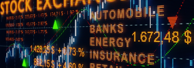 Stock Exchange monitor with financial data.