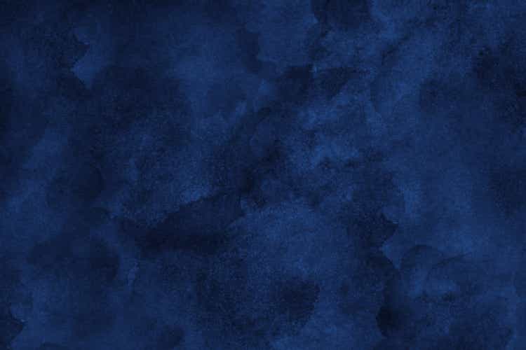Navy blue abstract watercolor pattern background. Dark art background for design.