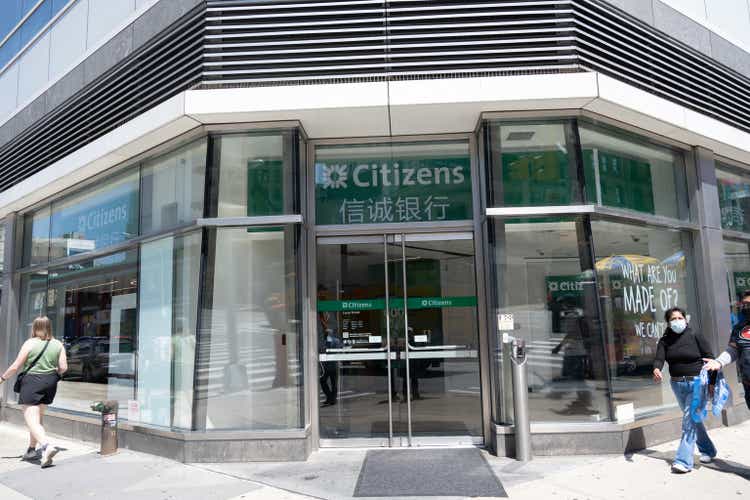 Citizens Bank Branch in Chinatown in New York City