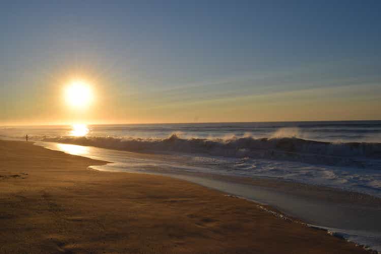 Sunrise with Fisherman