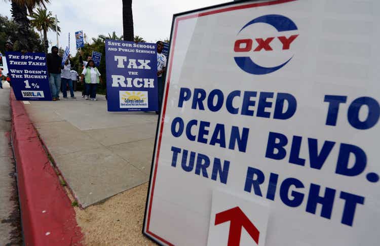 Protesters Demonstrate Outside Occidental Petroleum Shareholders Meeting