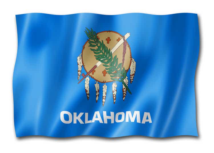 Oklahoma flag, USA