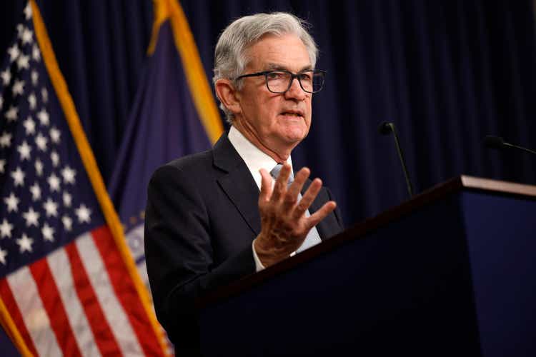 Gold dips as Fed's Powell stays hawkish after holding rates