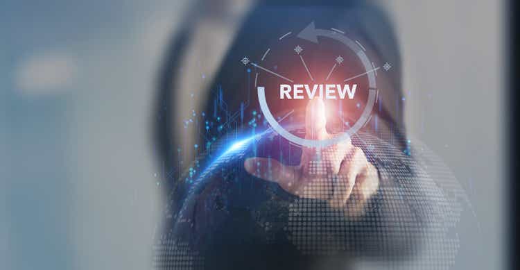 Annual review, business and customer review. Review evaluation time for review inspection assessment auditing. Review for learning, improvement, planning and development. End of year business concept.