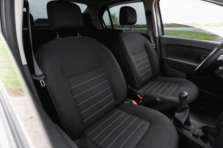 Car front seats. Auto interior