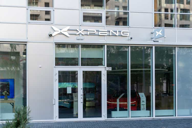 XPENG Norwegian Brand Experience Store in downtown Oslo, Norway.
