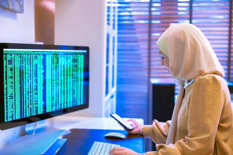Busy day for a female Middle Eastern Computer Engineer