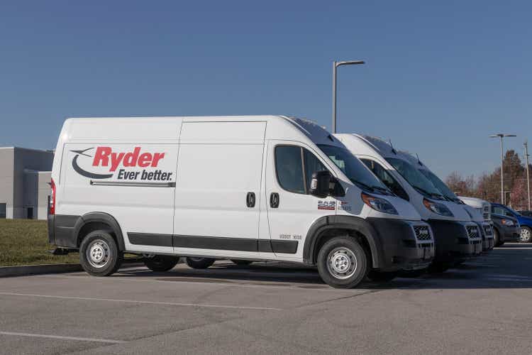 Ryder fleet rental truck. Ryder is especially known for its fleet of commercial rental trucks.