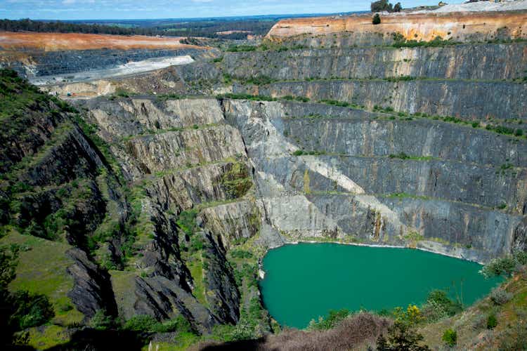 Historic Cornwall Pit in Greenbushes Mine