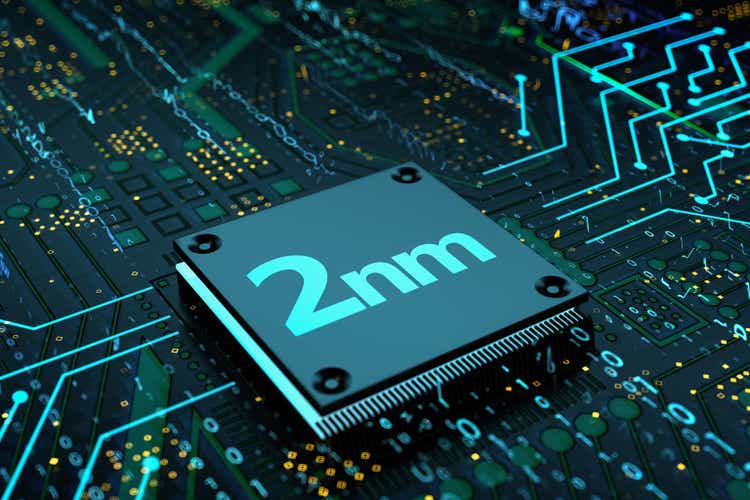 2nm Microchip Technology with Motherboard Surface