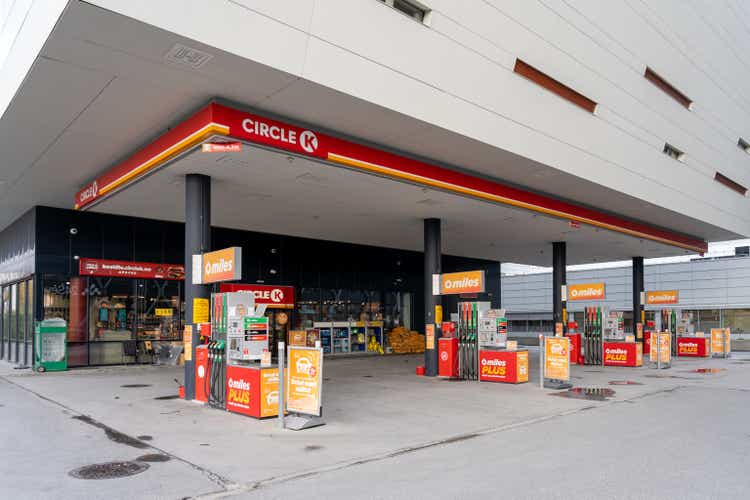 A Circle K gas station and a convenience store in Oslo, Norway.