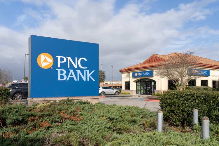 A PNC Bank branch in Pearland, Texas, USA.