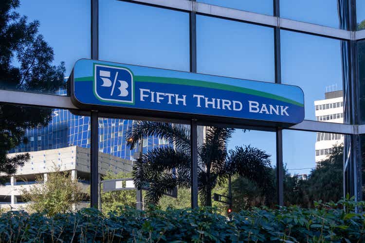 The Fifth Third Bank office building in Tampa, FL, USA.