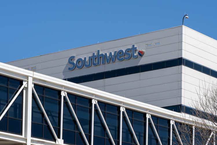 Southwest headquarters building in Dallas, Texas, USA.