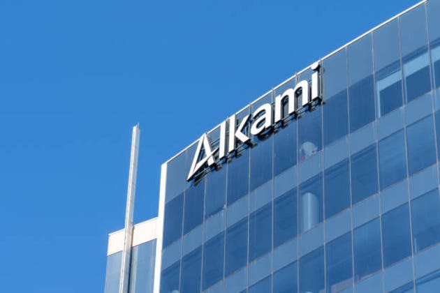 Alkami headquarters building in Plano, Texas, USA. Alkami Technology is an American company that provides cloud-based digital banking solutions.