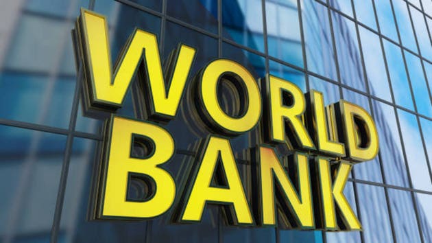 World Bank Neon Sign on Skyscrapper"s Window