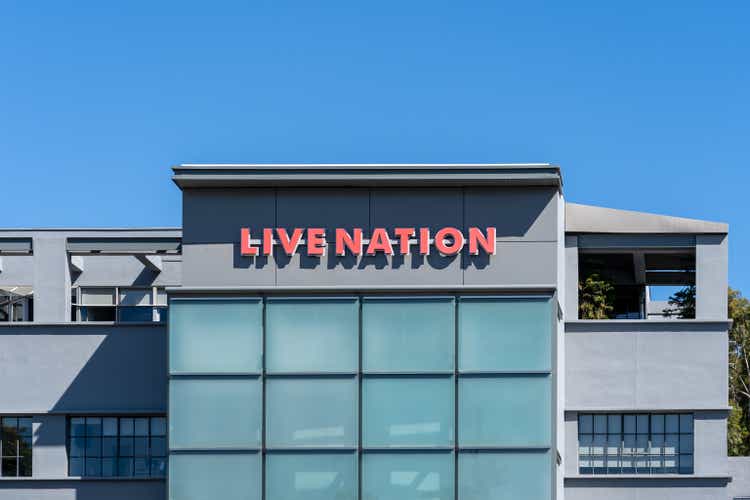 Live Nation Entertainment office in Beverly Hills, CA, USA.