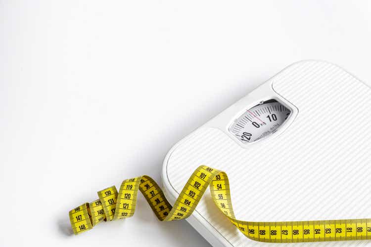 Check your body shape with weight scales and tape measure