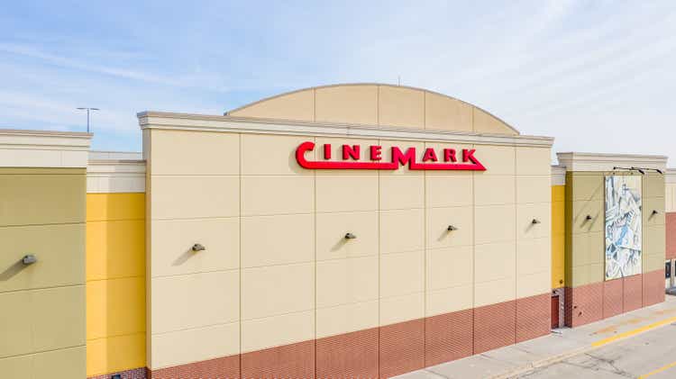 A Cinemark Movie Theater in Joliet, IL.