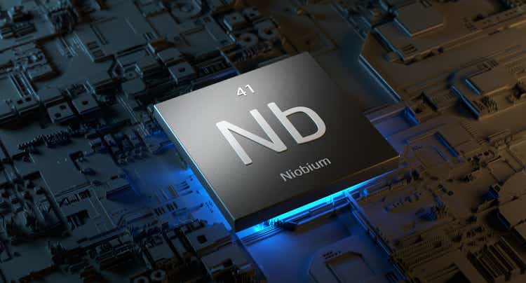 Niobium periodic table element, mining, science, nature, innovation