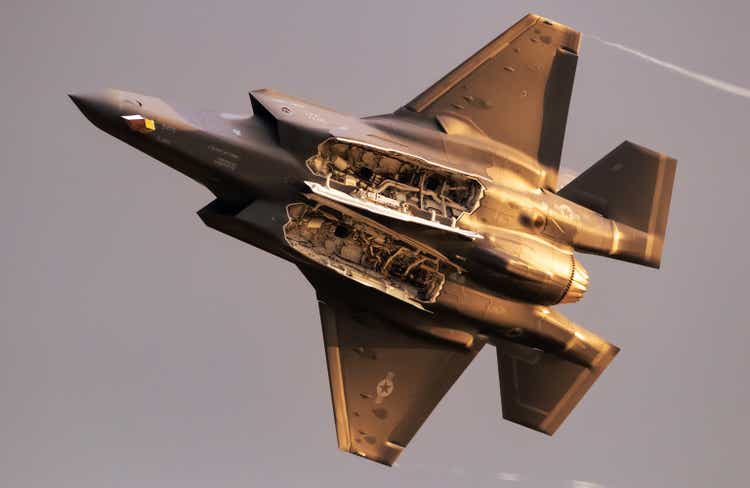 US Air Force Lockheed Martin F-35 Lightning II stealth multirole combat aircraft.