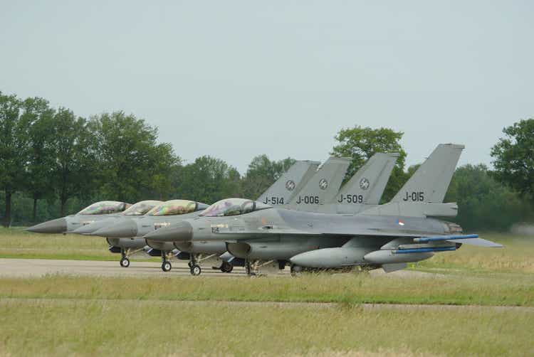 F-16 Fighting falcon from Netherlands air force, at Volkel airbase